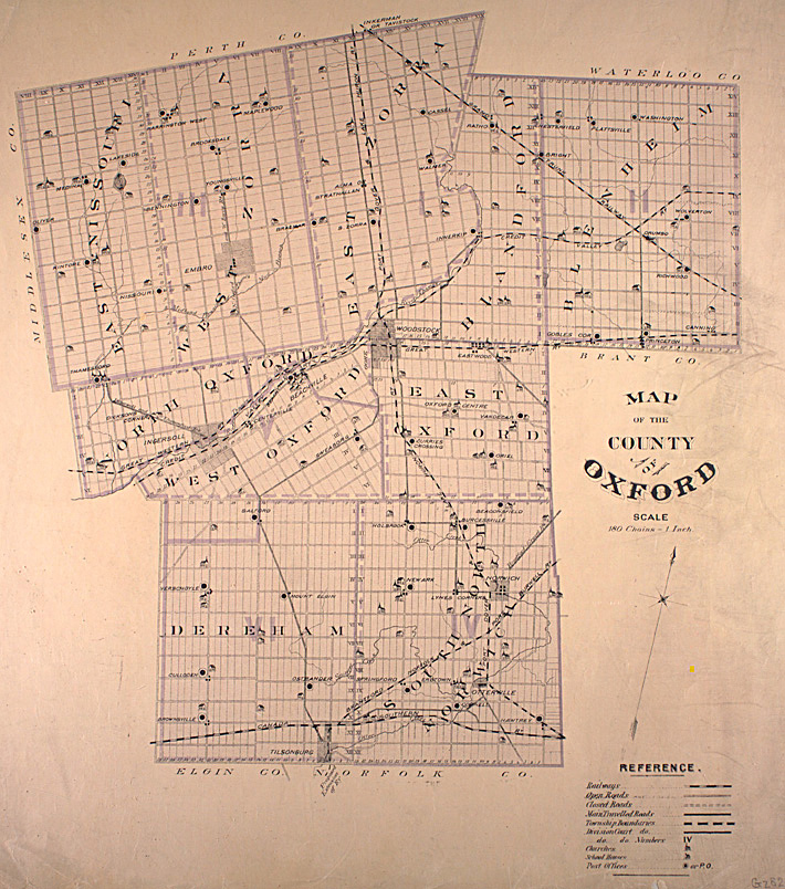 Map of Oxford County