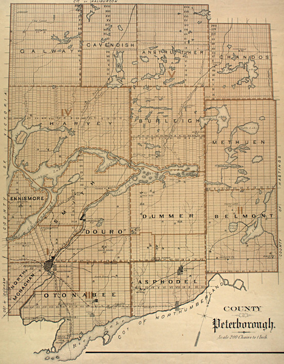 Map of Peterborough County
