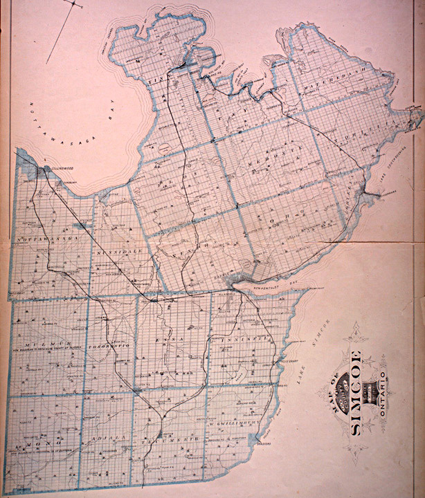 Map of Simcoe County