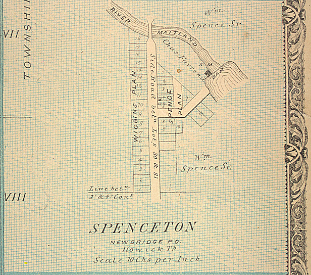 Map of Spenceton Town