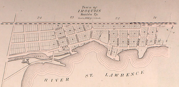 Map of Iroquois Town