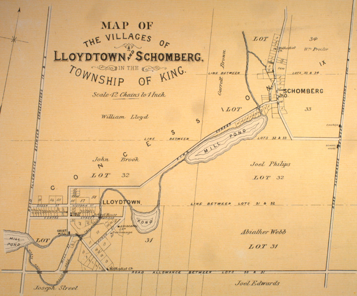 Map of Schomberg Town