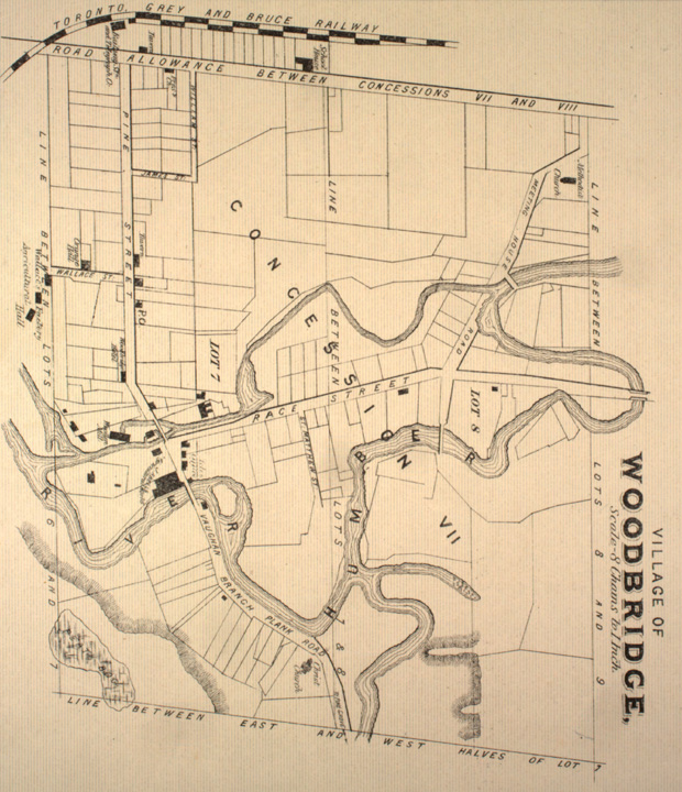 Map of Woodbridge Town