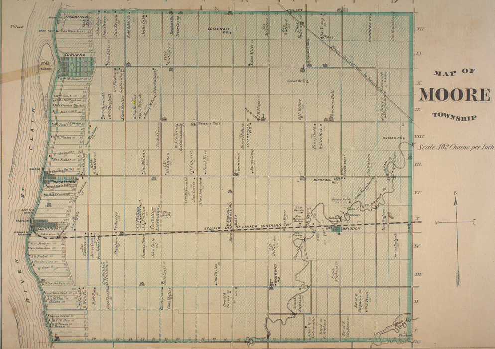 Map of Moore Township