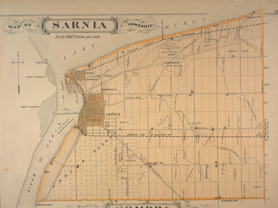 Map of Sarnia Township