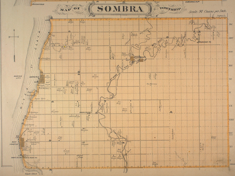 Map of Sombra Township
