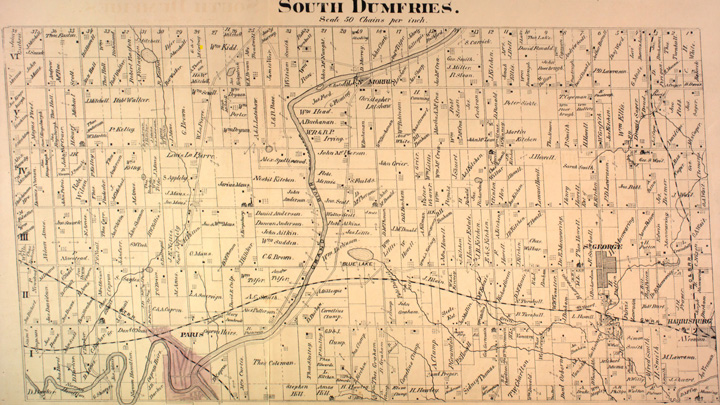 Map of Dumfries South Township