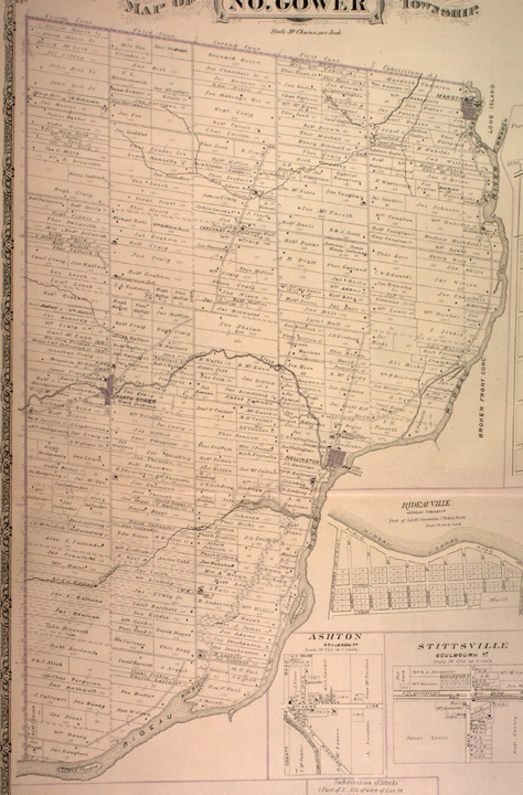 Map of Gower North Township