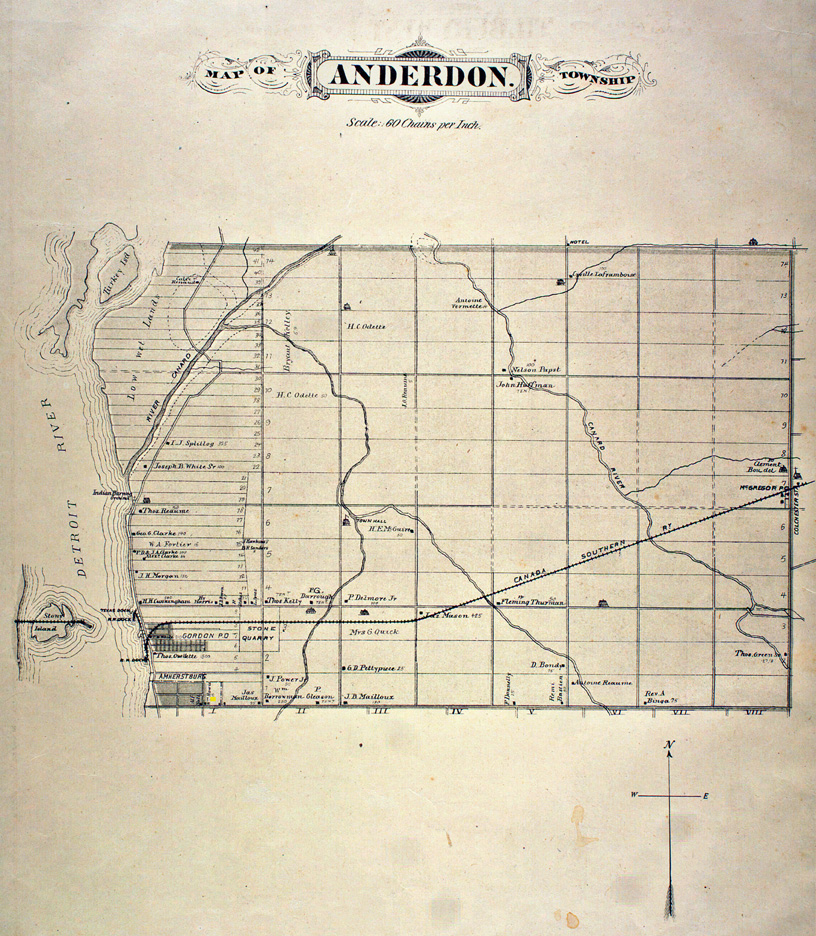 Map of Anderdon Township