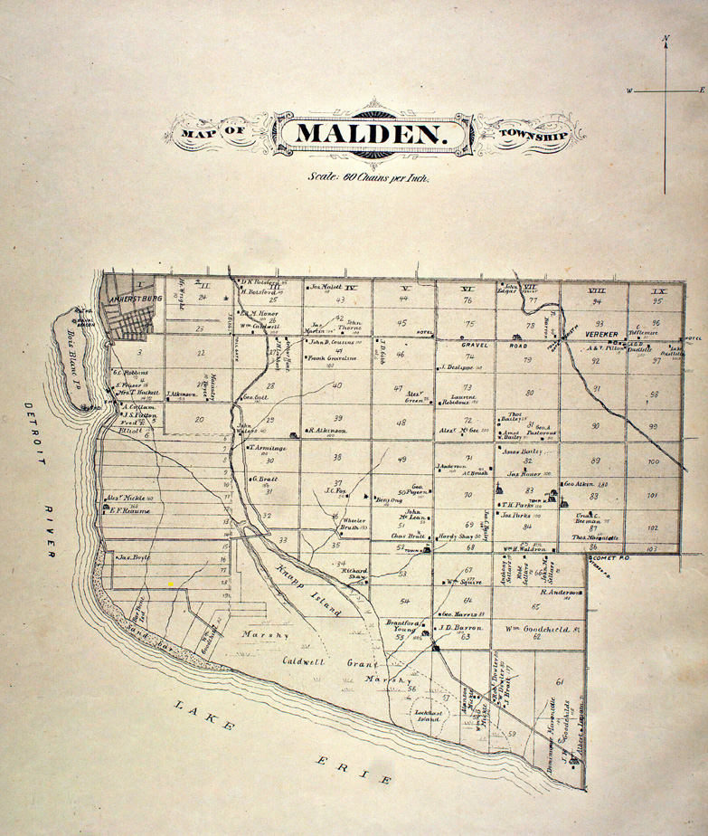 Map of Malden Township