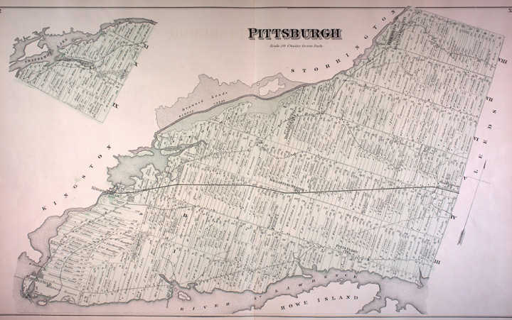 Map of Pittsburgh Township