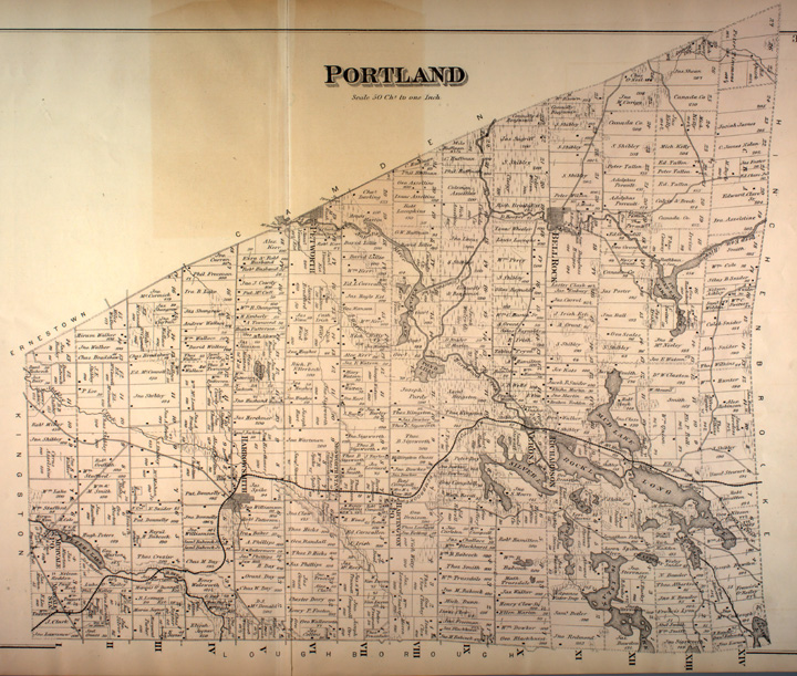 Map of Portland Township