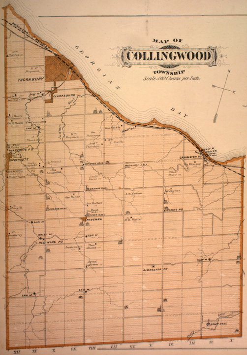 Map of Collingwood Township