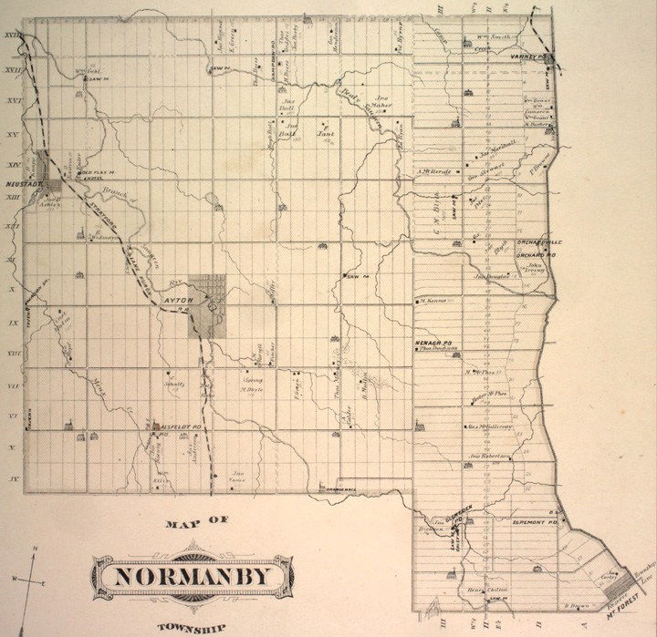 Map of Normanby Township