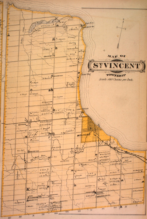 Map of St. Vincent Township