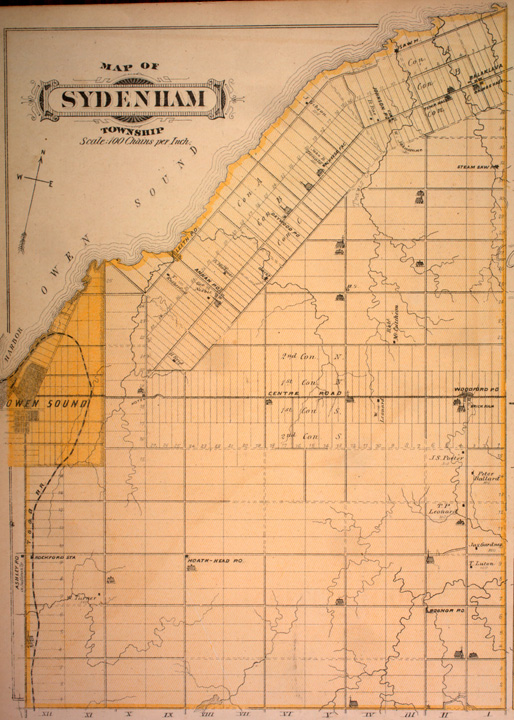 Map of Sydenham Township