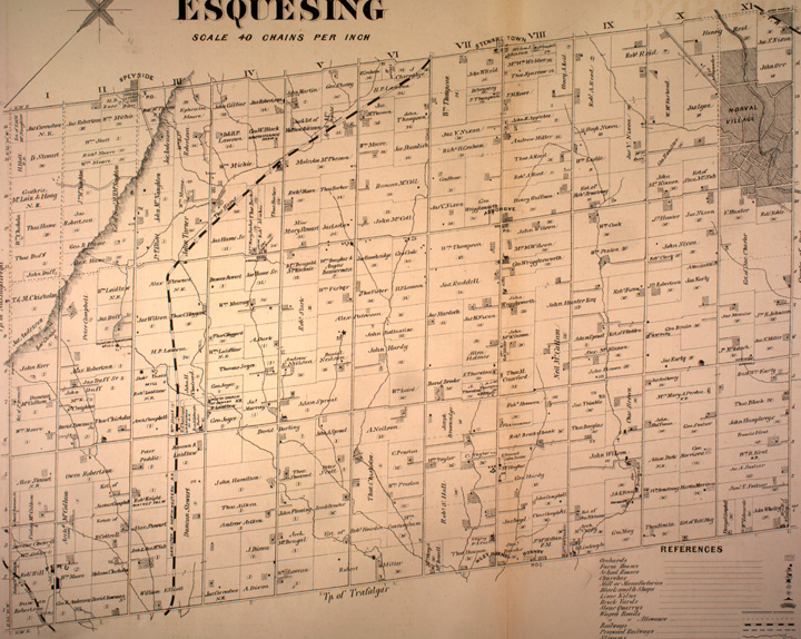 Map of Esquesing South Township