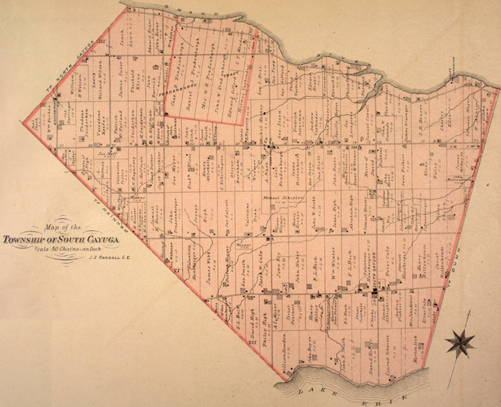 Map of Cayuga South Township