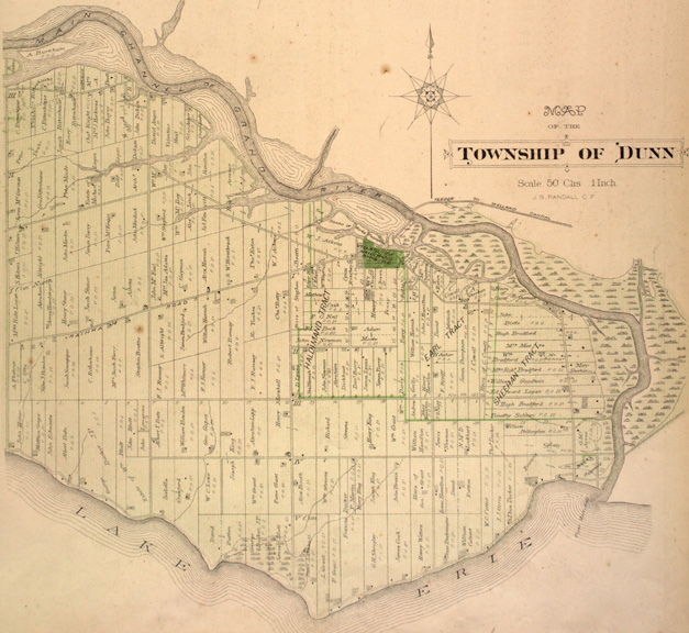 Map of Dunn Township