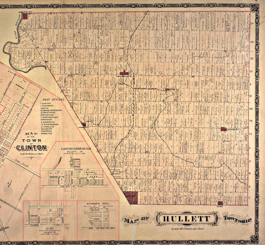 Map of Hullett Township