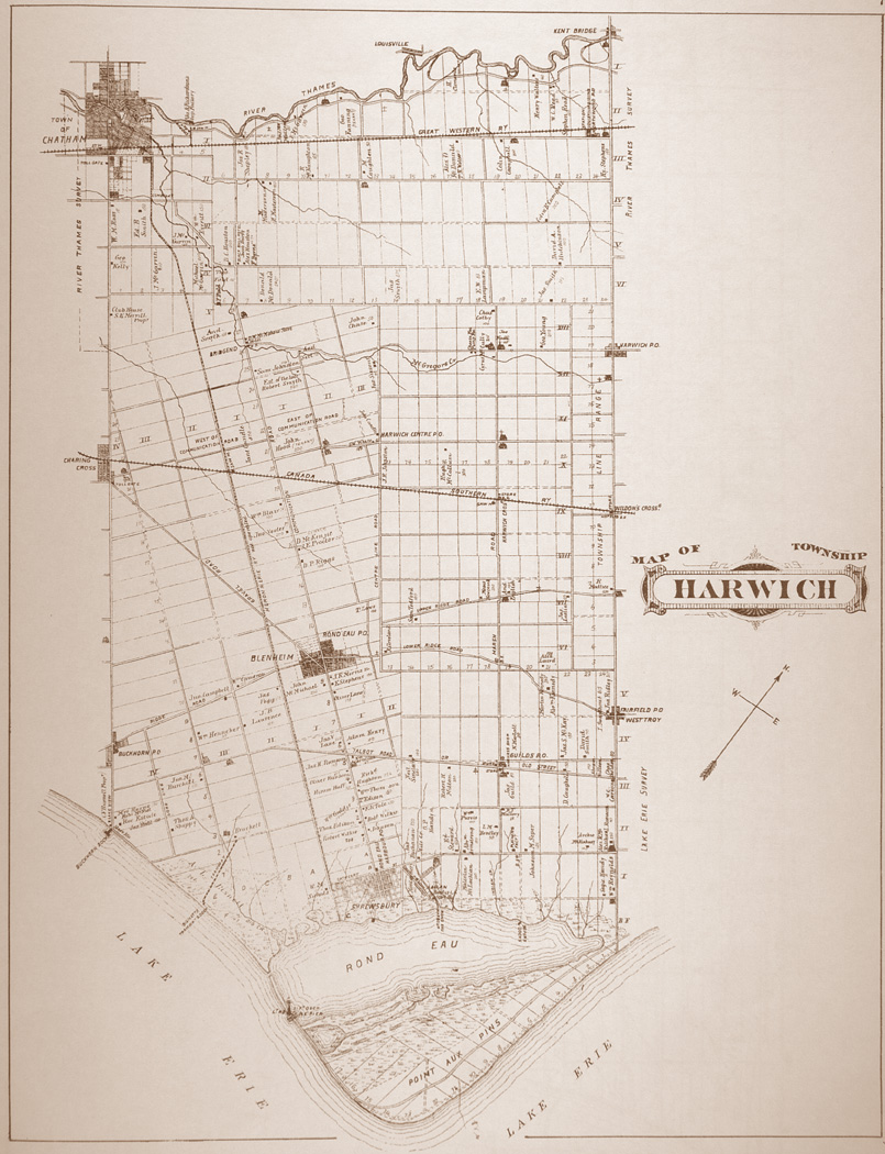 Map of Harwich Township