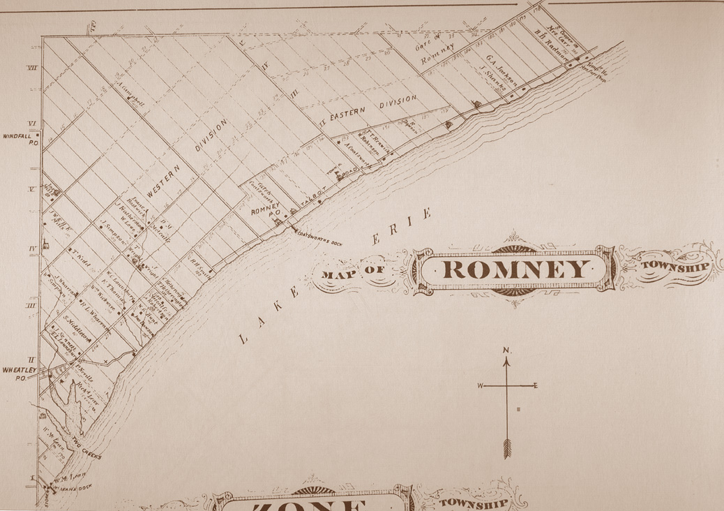 Map of Romney Township