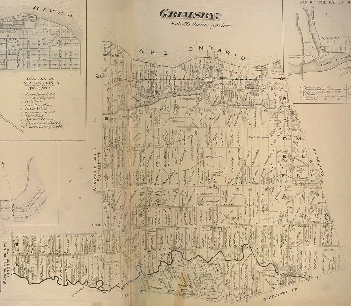 Map of Grimsby Township