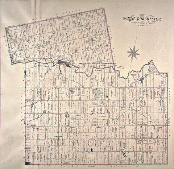 Map of Dorchester North Township