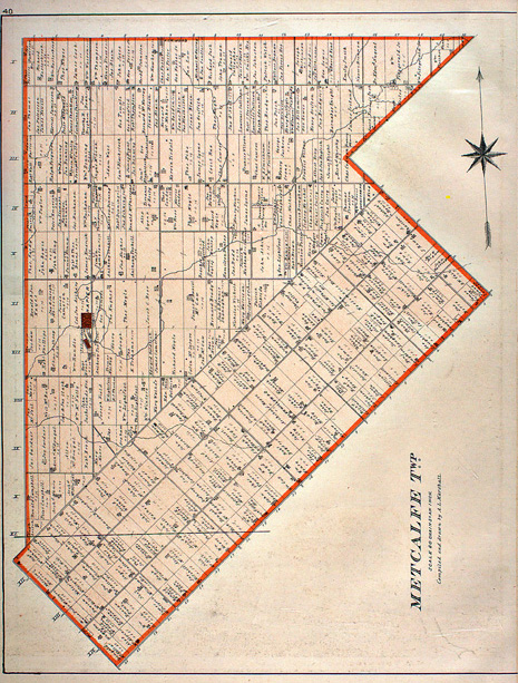 Map of Metcalfe Township