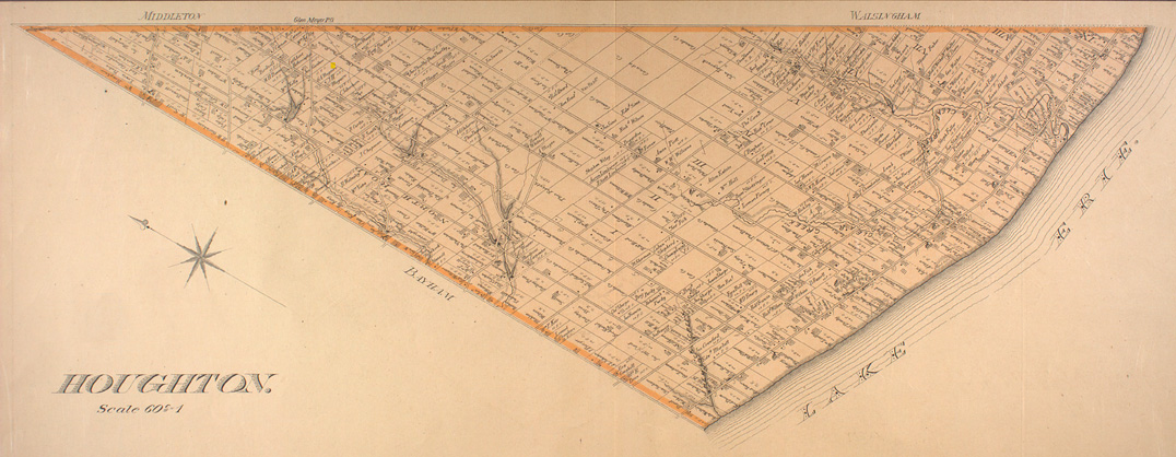 Map of Houghton Township