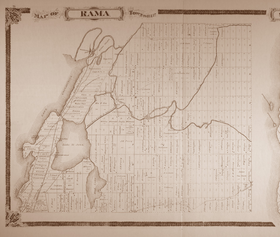 Map of Rama Township