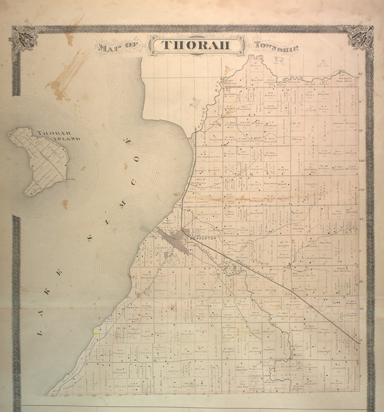 Map of Thorah Township