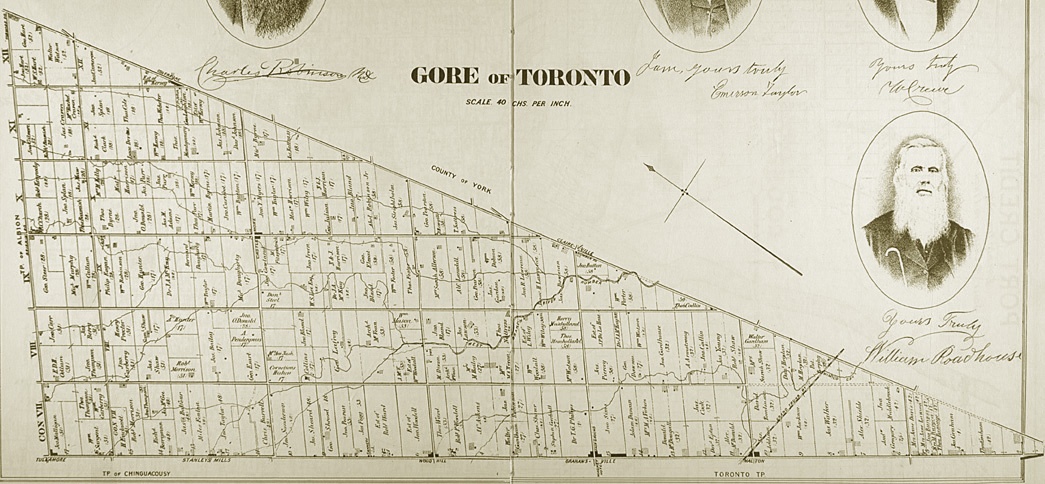 Map of Toronto Gore Township