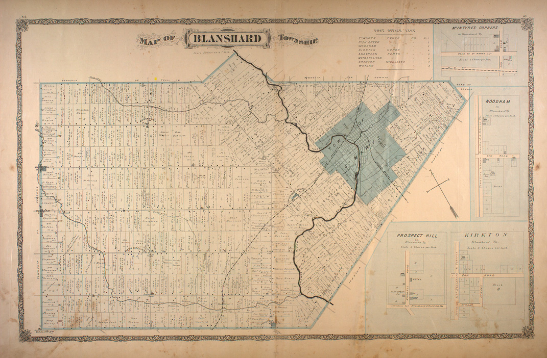 Map of Blanshard Township