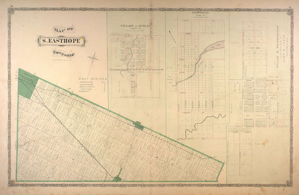 Map of Easthope South Township