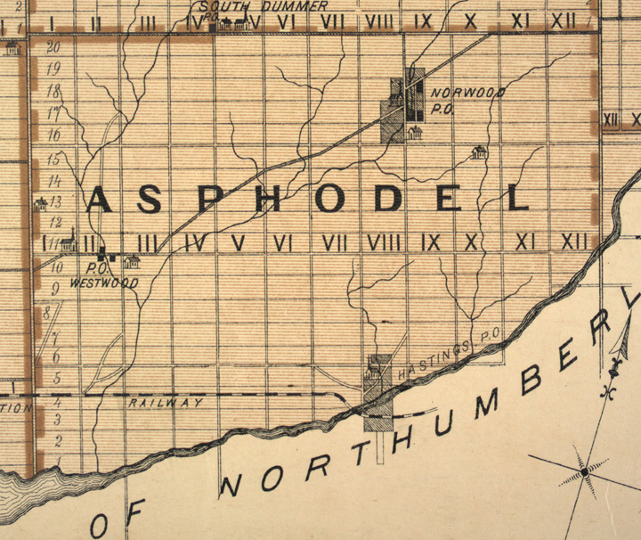 Map of Asphodel Township