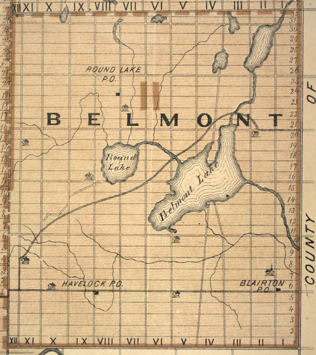 Map of Belmont Township