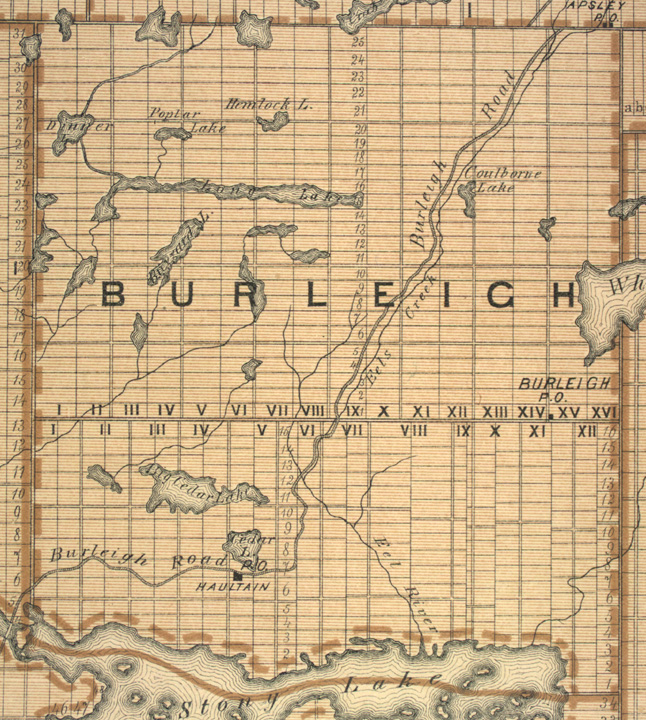 Map of Burleigh Township