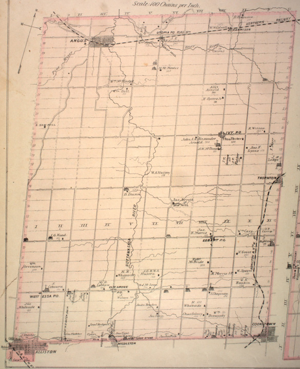 Map of Essa Township