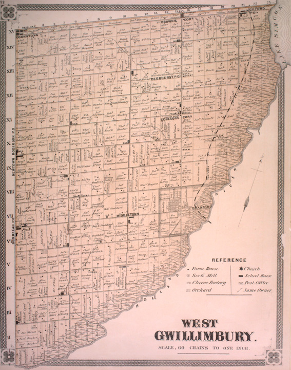 Map of Gwillimbury West Township