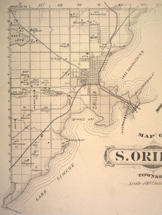 Map of Orillia South Township