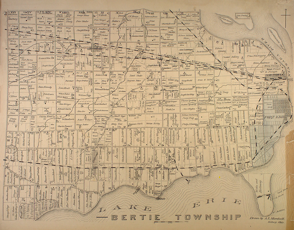 Map of Bertie Township