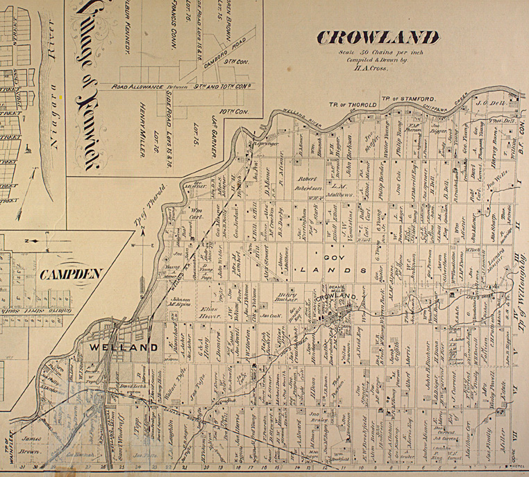 Map of Crowland Township