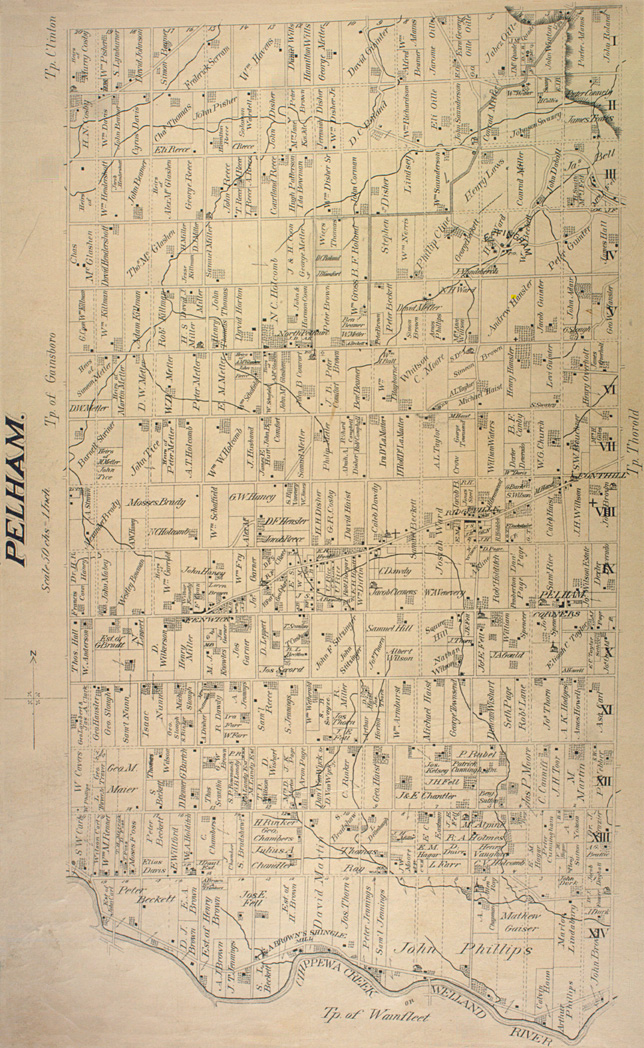 Map of Pelham Township