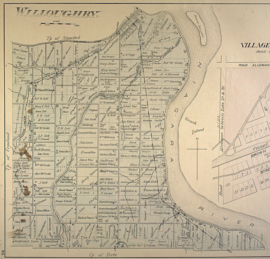 Map of Willoughby Township