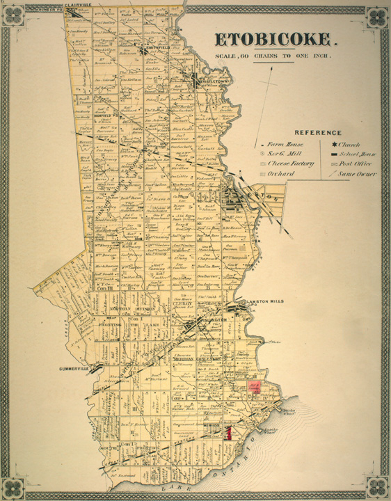 Map of Etobicoke Township