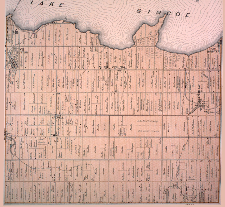 Map of Georgina Township