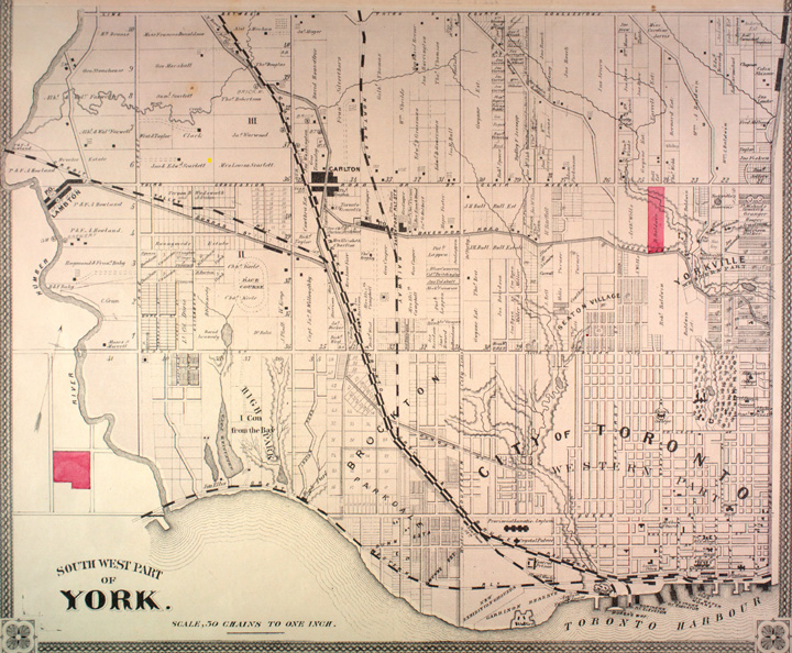 Map of York South West Township