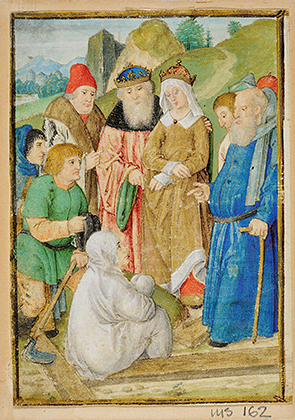 MS 162. Sainte Hélène et l’Invention de la Vraie Croix. Allemagne, vers 1520