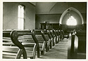 Interior of Trinity Anglican Church, with Pews and Altar